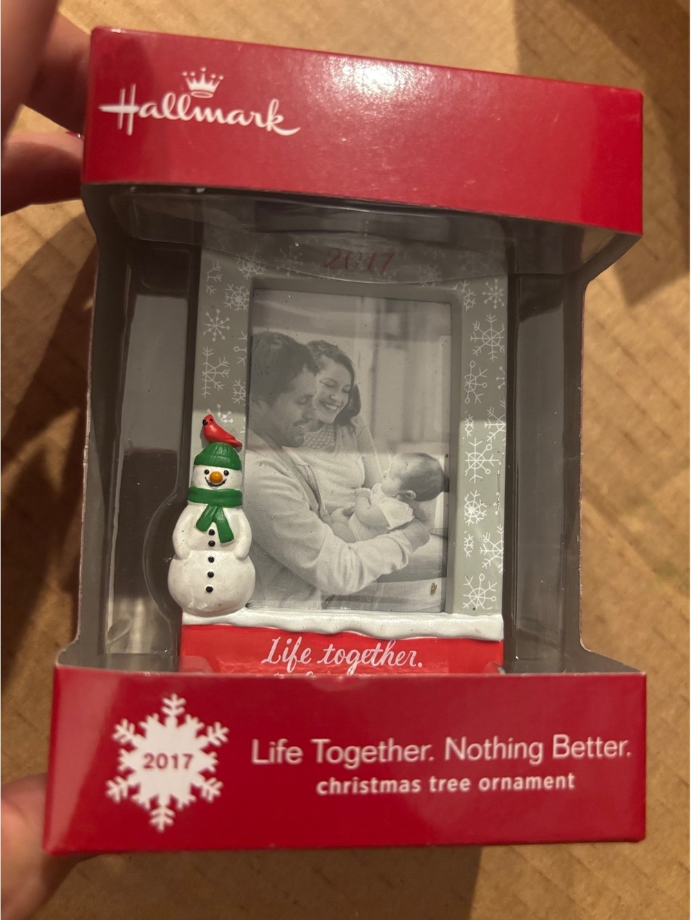 Hallmark 2017 Life Together Nothing Better Photo Frame Christmas Ornament NIB